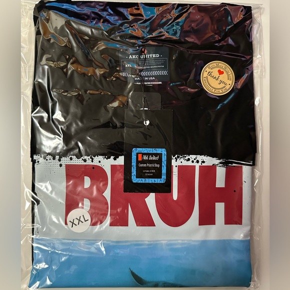 Bruh Funny Cat Meme T-Shirt - Picture 7 of 7